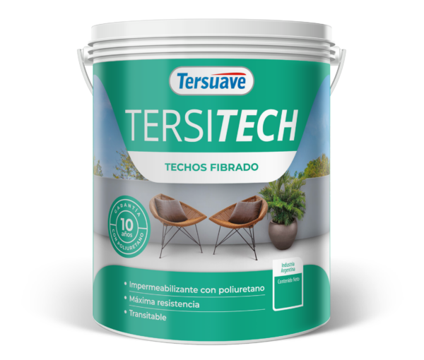 Tersitech Techos y Muros Fibrado  – Impermeabilizante de Máxima Resistencia