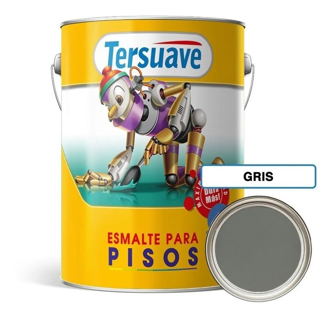 Esmalte para Pisos x 4L - Gris Tersuave - Imagen 2