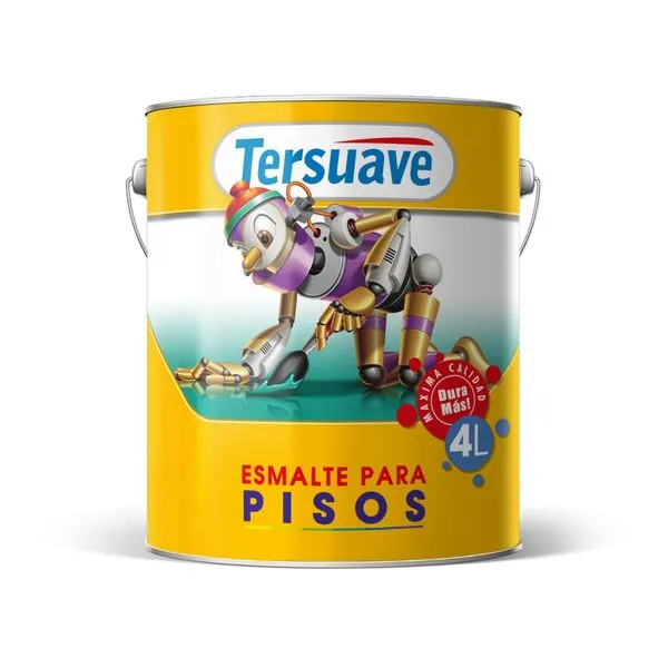 Esmalte para Pisos Rojo – 4L Tersuave - Imagen 2