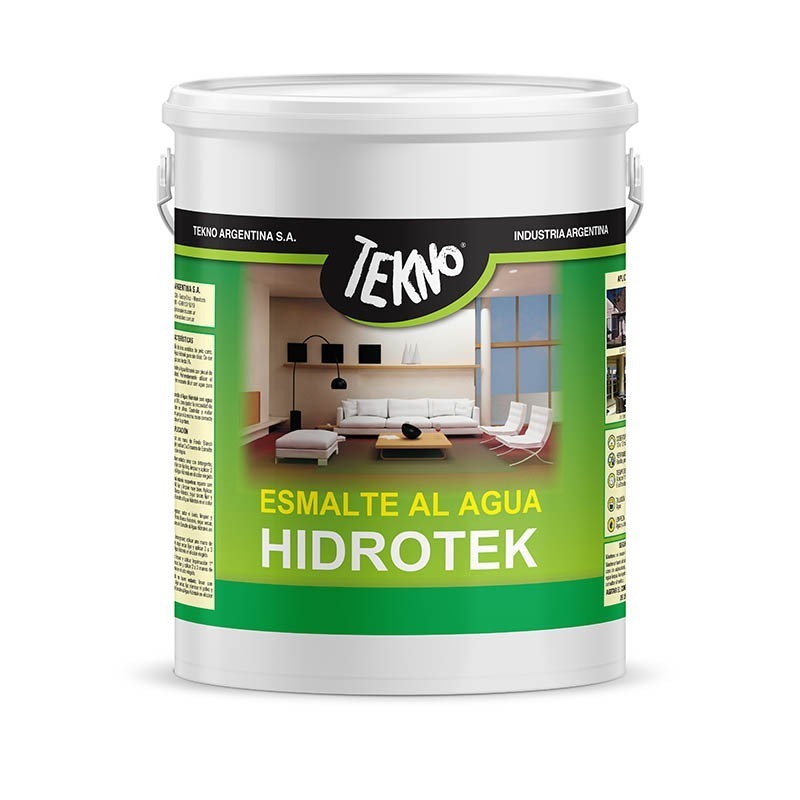 Esmalte al Agua Hidrotek Blanco - 4L Tekno